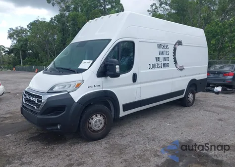 2023 Ram Promaster 3500 Cargo Van Super High Roof 159 Wb Ext from USA, damaged, VIN 3C6MRVZG0PE586874